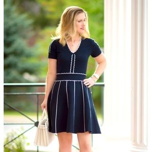 DRAPER JAMES Sailor Bow Sweater Dress